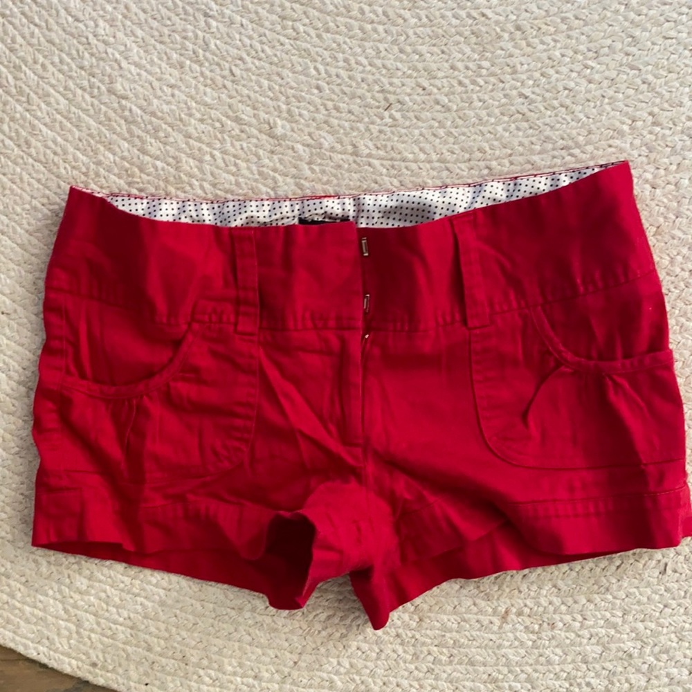 Red 2b Bebe Shorts